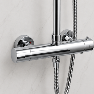 Nova Premium Chrome Round Thermostatic Shower Set