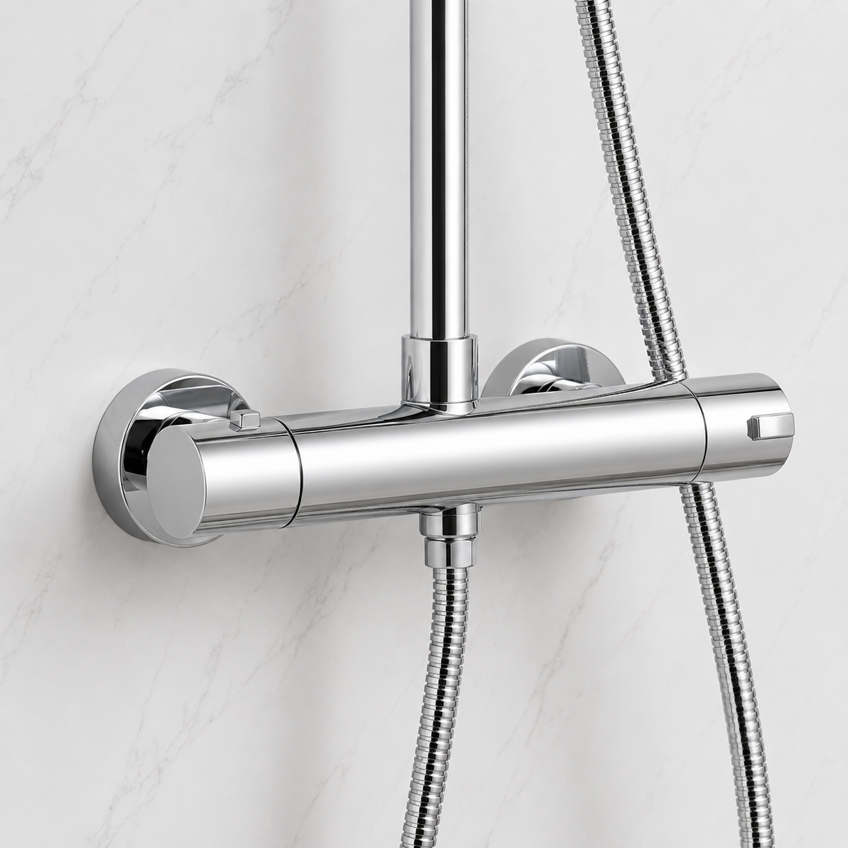 Nova Premium Chrome Round Thermostatic Shower Set