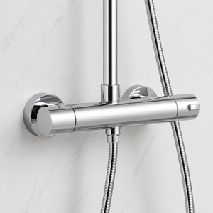 Nova Premium Chrome Round Thermostatic Shower Set
