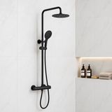 Nova Premium Black Round Thermostatic Shower Set