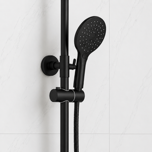 Nova Premium Black Round Thermostatic Shower Set