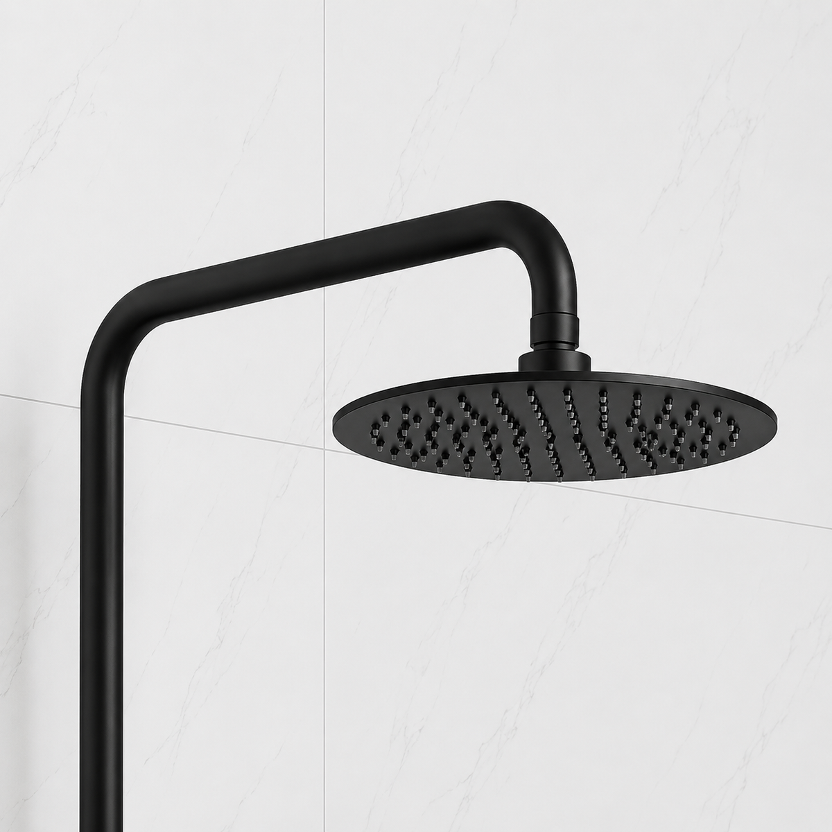 Nova Premium Black Round Thermostatic Shower Set