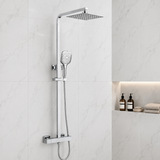 Nova Premium Chrome Square Thermostatic Shower Set