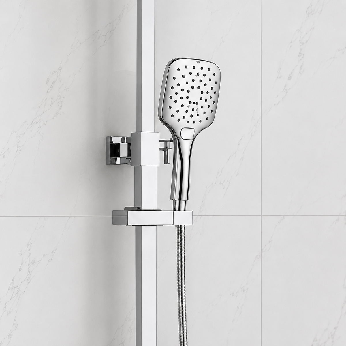 Nova Premium Chrome Square Thermostatic Shower Set
