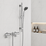 Nova Premium Chrome Thermostatic Bath Shower Mixer Riser Kit