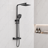 Nova Premium Black Square Thermostatic Shower Set