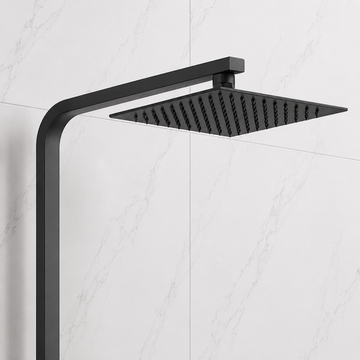 Nova Premium Black Square Thermostatic Shower Set