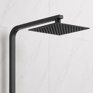 Nova Premium Black Square Thermostatic Shower Set