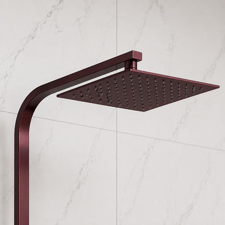 Nova Premium Brushed Bronze Square Thermostatic Shower Set
