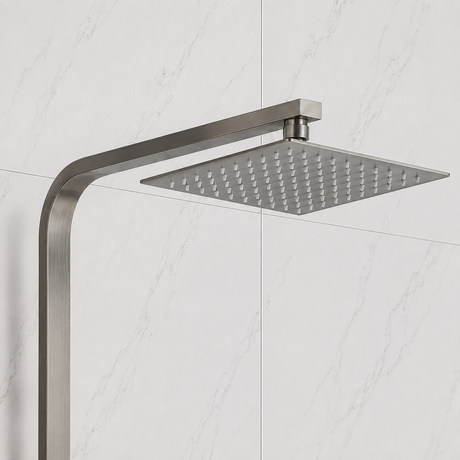 Nova Premium Gunmetal Grey Square Thermostatic Shower Set