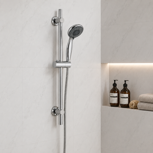 Retro Chrome 3 Function Shower Riser Kit