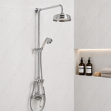Tenby Chrome Traditional Thermostatic Shower Set