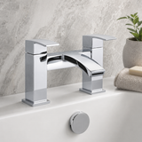 Neptune Chrome Modern Curve Bath Filler Tap