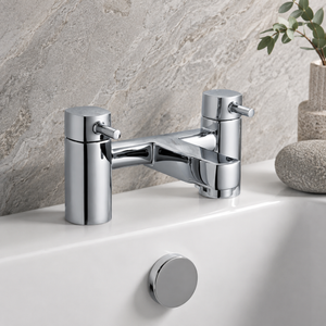 Newport Chrome Square Bath Filler Tap