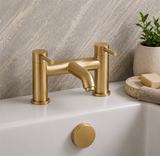 Enzo Brushed Brass Bath Filler Tap