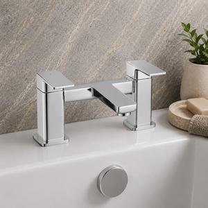 Kobe Chrome Square Bath Filler Tap