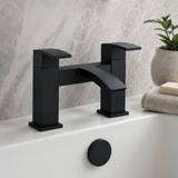 Neptune Matt Black Bath Filler Tap