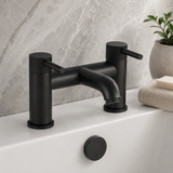 Enzo Matt Black Bath Filler Tap