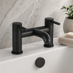 Enzo Matt Black Bath Filler Tap