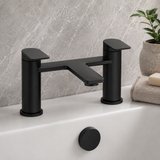 Hazel Matt Black Bath Filler Tap