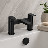 Aurora Matt Black Bath Filler Tap