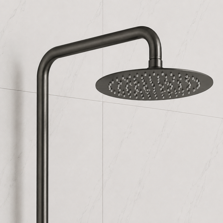 Nova Premium Gunmetal Grey Round Thermostatic Shower Set