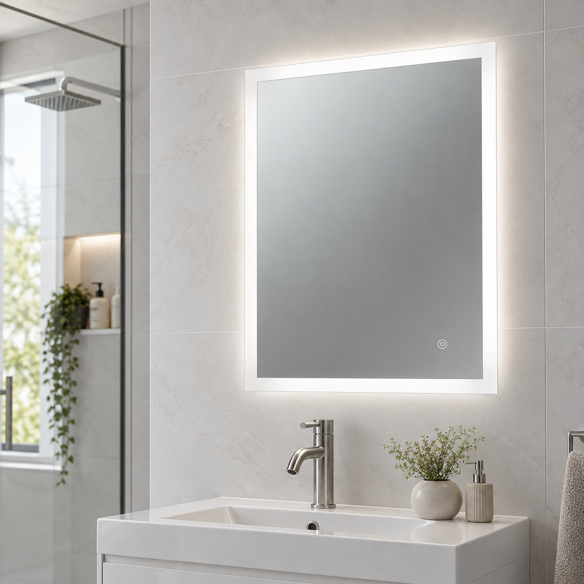 Noah Illuminated LED Mirror 800x600mm