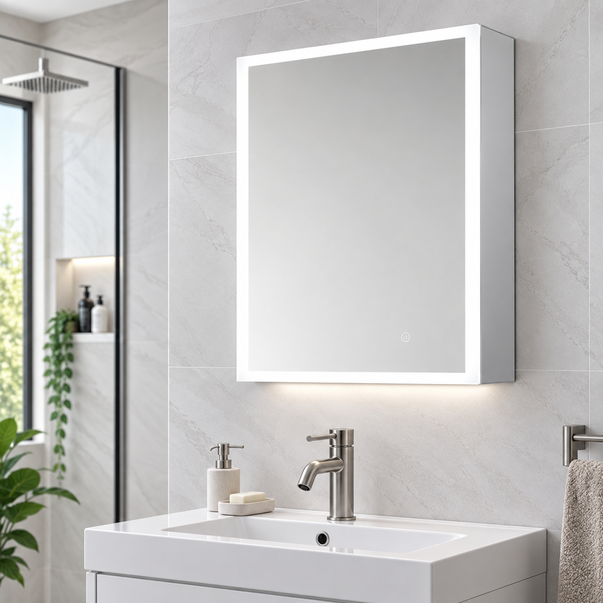 Ella Illuminated LED Mirror Cabinet 500x700mm
