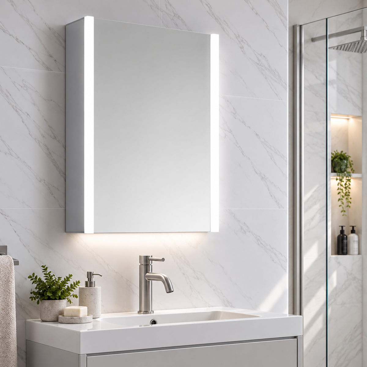 Eden Illuminated LED Mirror Cabinet 500x700mm