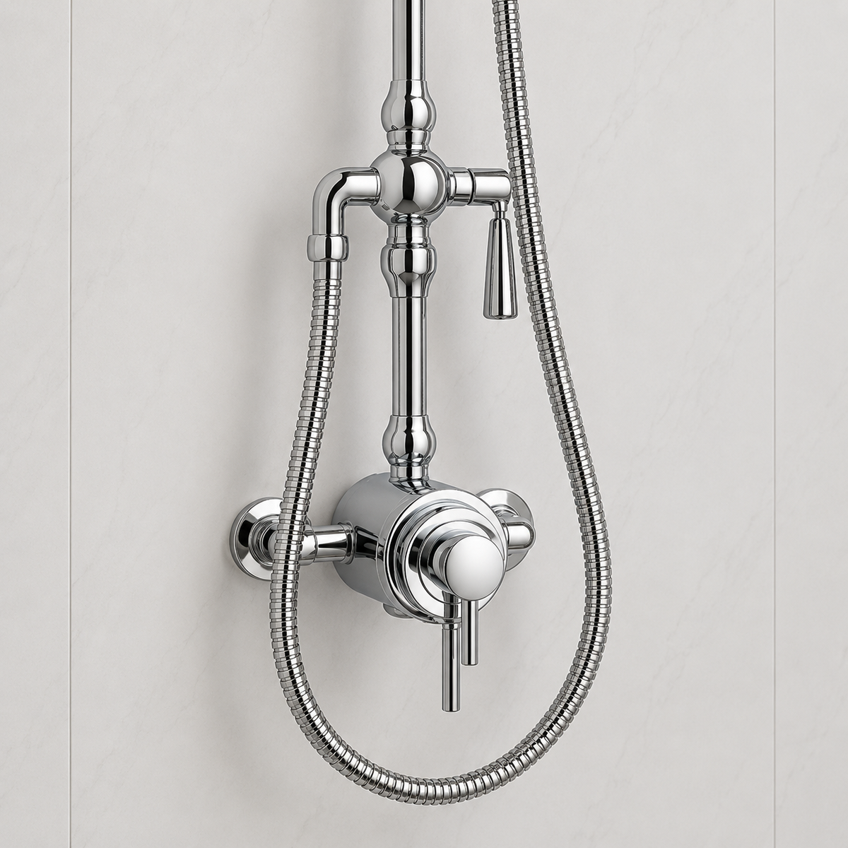 Foley Chrome Traditional Thermostatic Shower Set