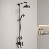 Foley Black Traditional Thermostatic Shower Set
