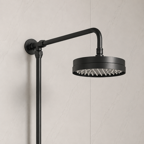 Foley Black Traditional Thermostatic Shower Set