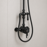 Foley Black Traditional Thermostatic Shower Set