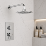 Mya Chrome Round Thermostatic Shower Set - 250mm Head