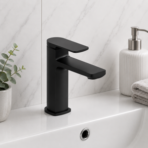 Noa Black Basin Mixer Tap