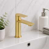 Hazel Brushed Brass Basin Mixer Tap