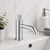 Bronte Chrome Round Push Button Basin Mixer Tap