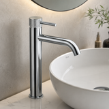 Bronte Chrome Round High Rise Basin Mixer Tap