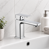Kobe Chrome Square Basin Mixer Tap