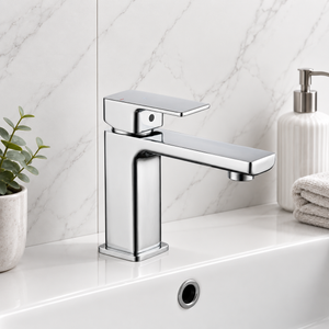 Kobe Chrome Square Basin Mixer Tap