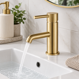 Enzo Brushed Brass Basin Mixer Tap