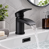 Belini Matt Black Modern Basin Mixer Tap