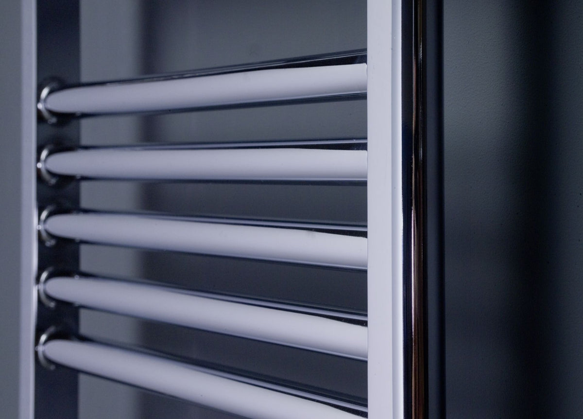 Chromo Straight Heated Towel Rail 1636x600mm