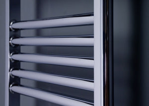 Chromo Straight Heated Towel Rail 1264x450mm