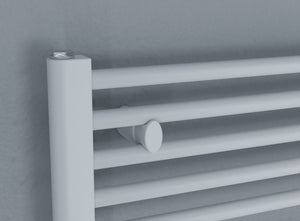 Primo White Straight Heated Towel Rail 720x600mm