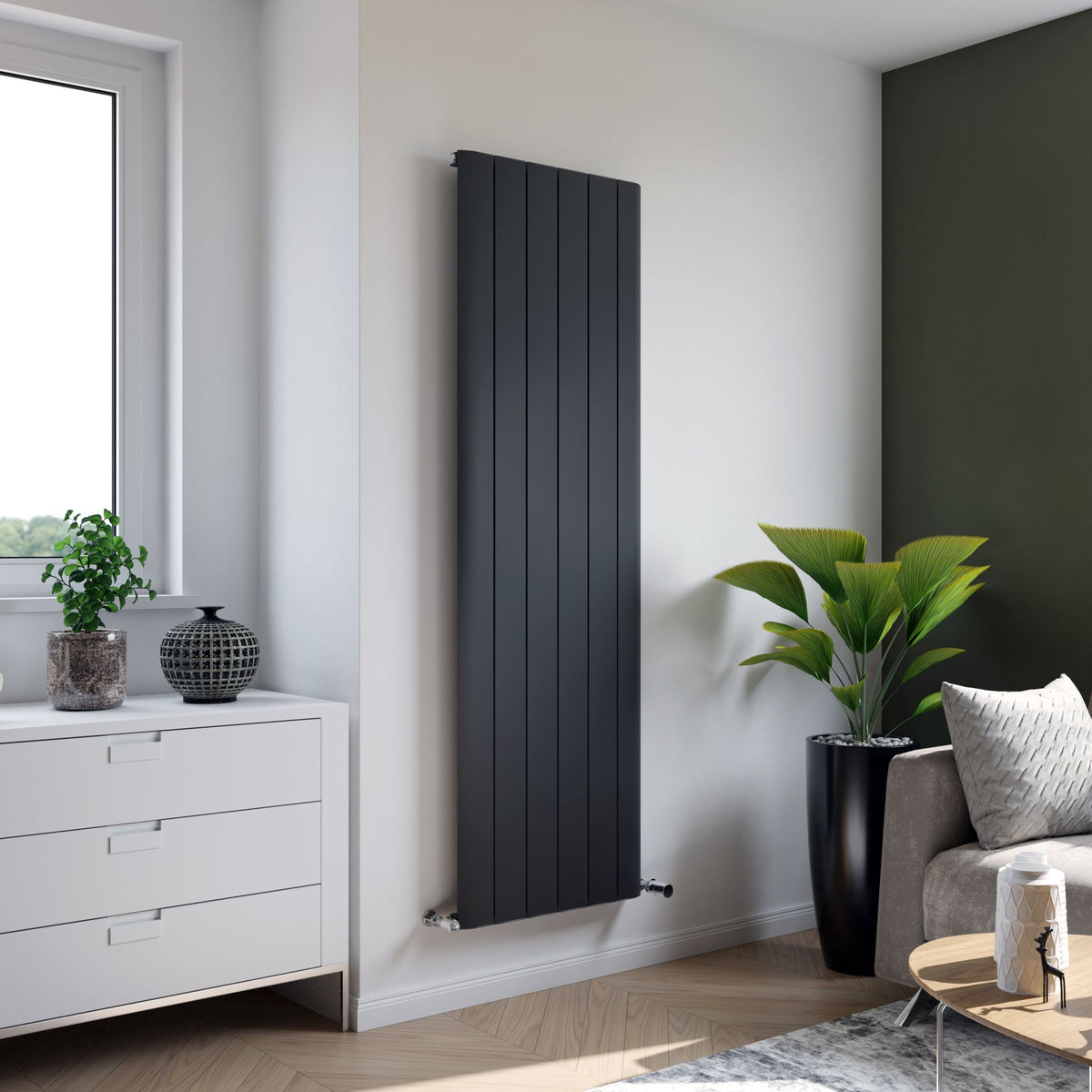 Eris Anthracite Vertical Radiator 1800x280mm