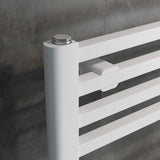 Eros White Straight Heated Towel Rail 922x400mm