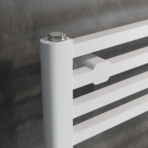 Eros White Straight Heated Towel Rail 922x400mm