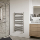Luna Chrome Straight Heated Towel Rail 1150x600mm