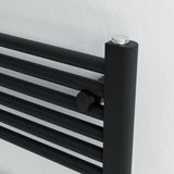 Luna Electric Black Heated Towel Rail 1200x600mm
